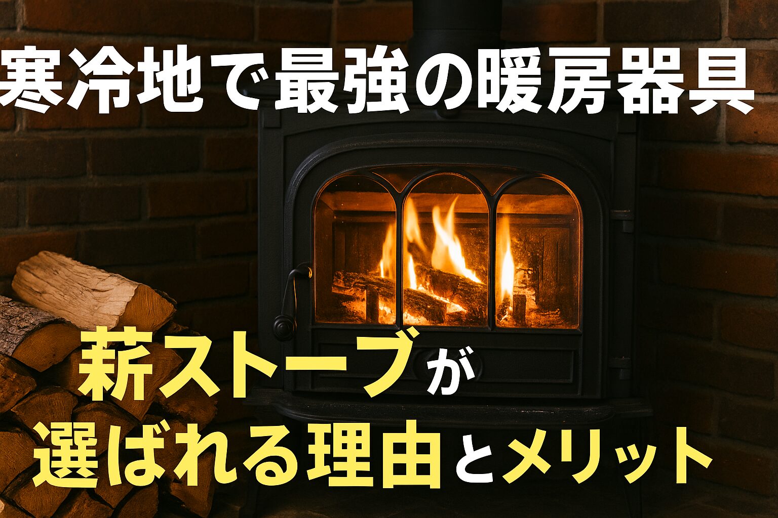 【寒冷地で最強】薪ストーブが他の暖房器具に勝る理由とは？