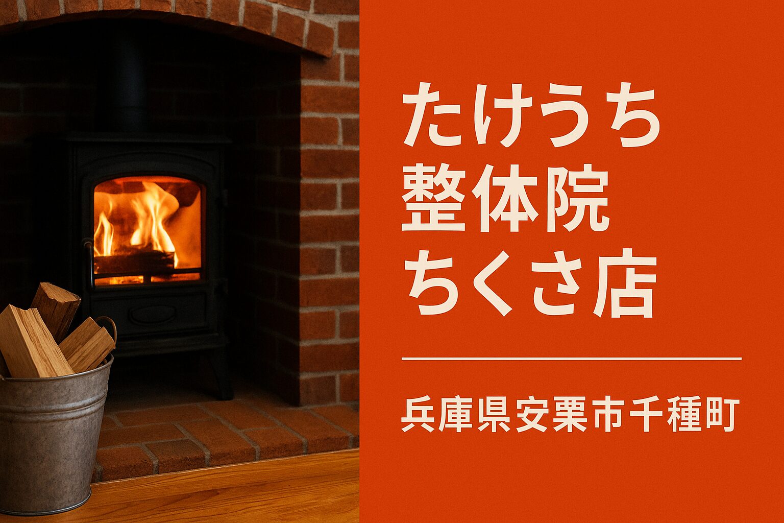 【たけうち整体院 ちくさ店】兵庫県宍粟市千種町の地域密着整体院新規店舗を開店いたします