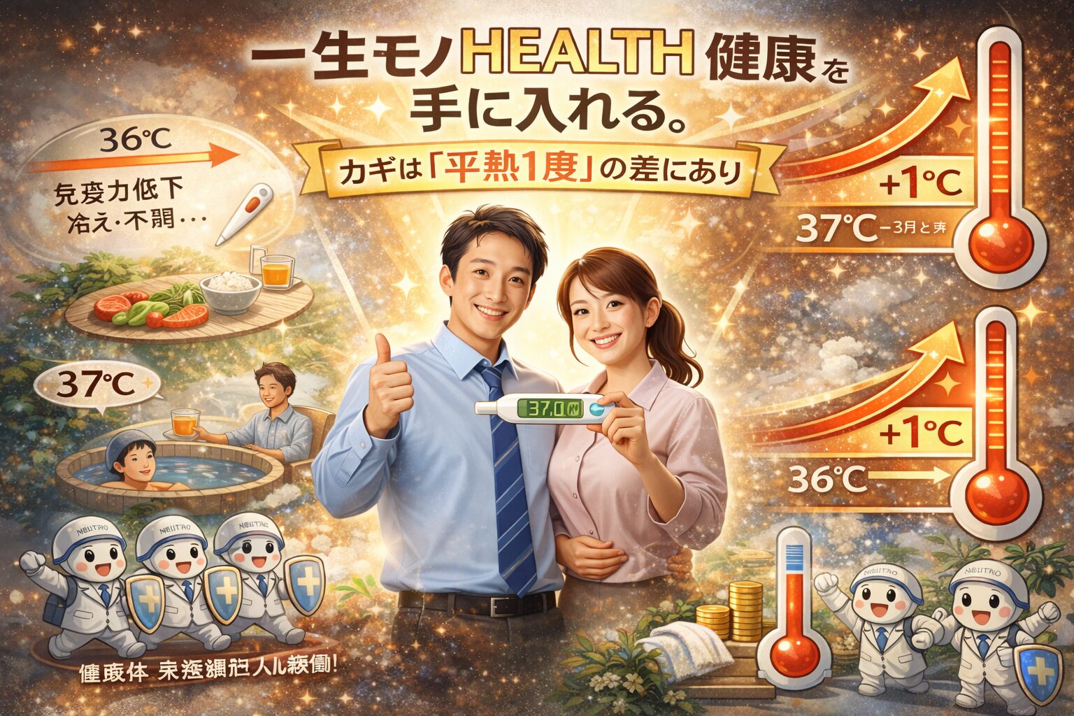 一生モノの健康を手に入れる。カギは「平熱1度」の差にあり