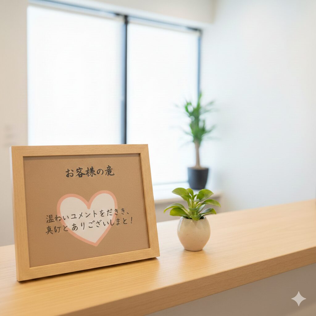 大変励みになるお言葉をいただきました。