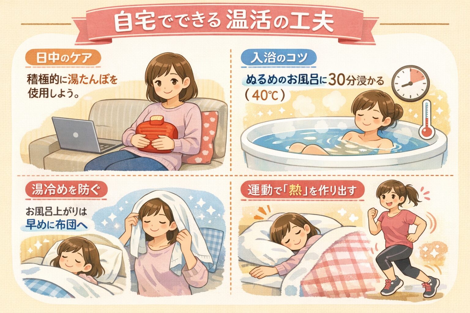 日常生活に少しの工夫を