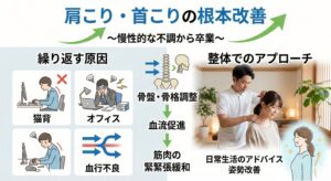 肩こり・首こりの根本改善｜繰り返す原因と整体でのアプローチ