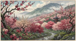 早春の梅から、思い出の吉野へ