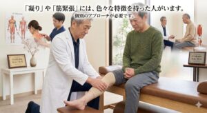 「凝り」や「筋緊張」には、色々な特徴を持った人がいます。
