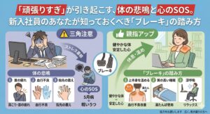 「頑張りすぎ」が引き起こす、体の悲鳴と心のSOS。新入社員のあなたが知っておくべき「ブレーキ」の踏み方