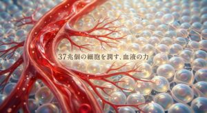 37兆個の細胞を潤す、血液の力。