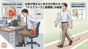 お尻筋が固まると歩き方が変わる？「デスクワークと股関節」の秘密
