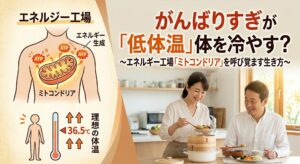💡 がんばりすぎが「低体温」体を冷やす？ 〜エネルギー工場「ミトコンドリア」を呼び覚ます生き方〜