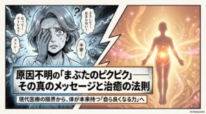 【原因不明のまぶたのピクピク（眼瞼痙攣がんけんけいれん ）に、なぜ手術や薬が勧められるのか？体の声に耳を傾ける本当の健康法】