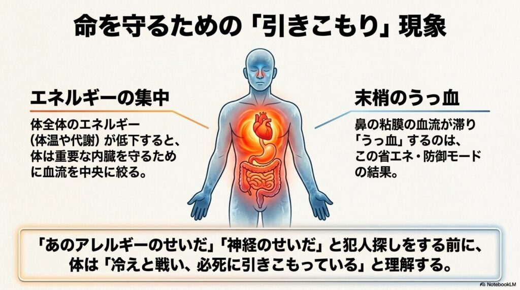 たけうち整体院|命を守るための「引きこもり」現象のイメージ
