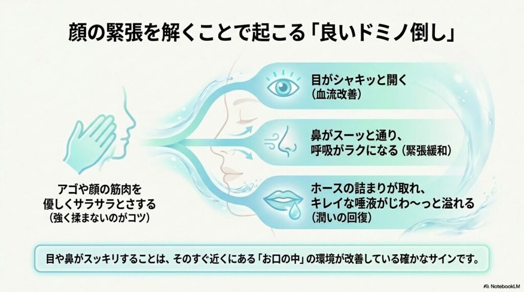 たけうち整体院|アゴや顔を優しくほぐすと、何が起こる?のイメージ