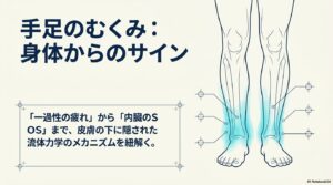 手足のむくみ（浮腫の不定愁訴）を引き起こす4つの主な背景