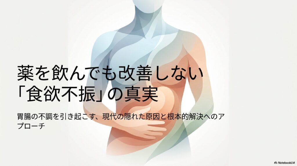 食欲不振が改善しない。